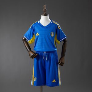 Leeds United 25_26 Away Kids kit Jersey – Replica Football Soccer Shirt – SIZE 1