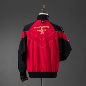M-U 06_07 Windbreaker - Black & Red – Replica Football Soccer Shirt – S–XXL