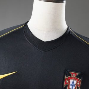 Portugal 2006 Away Long-Sleeve Retro Jersey – Replica Football Soccer Shirt – S–