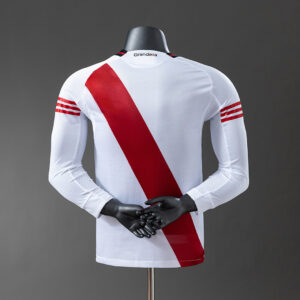River Plate 25/26 Player Version Home Long Sleeve Jersey – Replica Football Socc