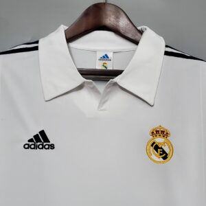 2002 Real Madrid Home Long Sleeve Retro Replica S-XXL