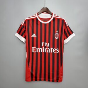 11/12 AC Milan Home Retro Jersey – Vintage Replica Football Soccer Shirt – S-XXL