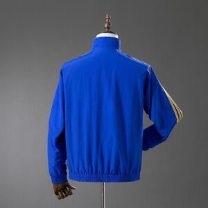 Real Madrid Reversible Jacket Windbreaker – Blue & Yellow – Replica Football Soc