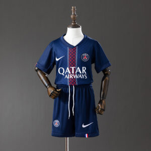 PSG 25/26 Home Kids Kit Jersey – Replica Football Soccer Shirt – Size 16–28