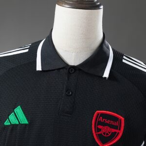 Arsenal 25_26 POLO - Black – Replica Football Soccer Shirt – S–XXL
