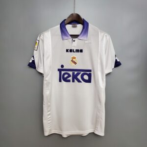97/98 Real Madrid Home Retro Jersey – Vintage Replica Football Soccer Shirt – S-