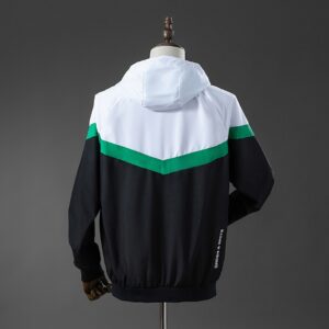 Real Betis Windbreaker - Fern Green & White & Black – Replica Football Soccer Sh