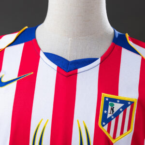 Atletico Madrid 2004/05 Home Long Sleeve Retro Jersey – Vintage Replica Football