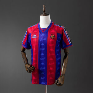 Barcelona 1995/97 Home Retro Jersey – Vintage Replica Football Soccer Shirt – Si