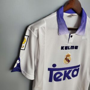 97/98 Real Madrid Home Retro Jersey – Vintage Replica Football Soccer Shirt – S-