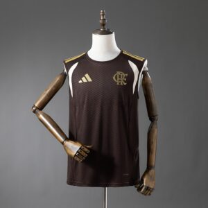 Flamengo 26/27 Training – Brown Vest Jersey – Replica Football Soccer Shirt – S–