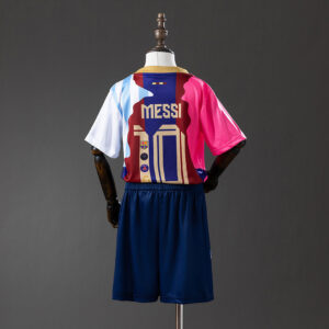 Messi 25/26 Commemorative Kids Kit Jersey – Replica Football Soccer Shirt – Size