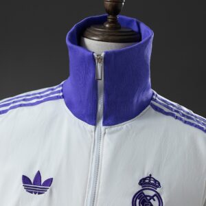 Real Madrid x Beckenbauer Windbreaker - Miracle WhiteMagic Purple – Replica Foot