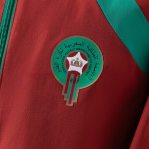 Morocco 2026 Reversible Jacket Windbreaker – Red & Green – Replica Football Socc