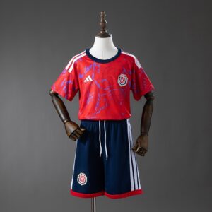 Costa Rica 2026 Home Kids Kit Jersey – Replica Football Soccer Shirt – Size 16–2