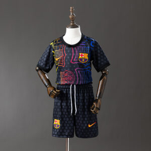 Barcelona 25/26 Training Kit Kids Jersey – Replica Football Soccer Shirt – Size