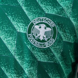 Germany 90_91 Away Retro Long Sleeve Jersey – Replica Football Soccer Shirt – S–