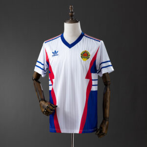 Yugoslavia 1990 Away Retro Jersey – Vintage Replica Football Soccer Shirt – S–XX