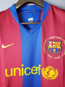 2007/08 Barcelona Home Retro Jersey – Long-Sleeved – Replica – S-XXL