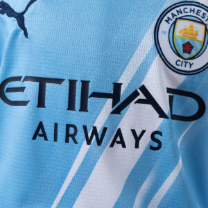 Manchester City 25/26 Home Kids Kit Jersey – Replica Football Soccer Shirt – Siz