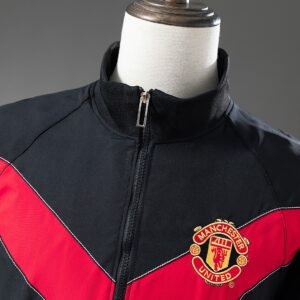 M-U 06_07 Windbreaker - Black – Replica Football Soccer Shirt – S–XXL