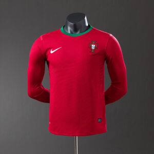 Portugal 2012 Home Long Sleeve Player Version Retro Jersey – Vintage Replica Foo