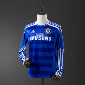 Chelsea 2011/12 Home UEFA Champions League Long Sleeve Retro Jersey – Classic Fo