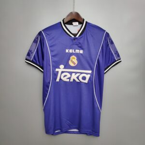 97/98 Real Madrid Away Retro Jersey – Vintage Replica Football Soccer Shirt – S-