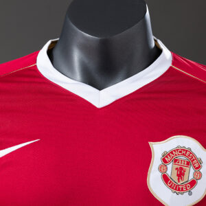 Manchester United 2006/07 Home Long Sleeve Player Version Retro Jersey – Vintage