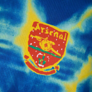 Arsenal 2020/21 Human Race Blue and Yellow Retro Jersey – Classic Football Shirt