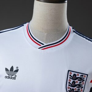 England 1990 Home Retro Long Sleeve Jersey – Replica Football Soccer Shirt – S–X