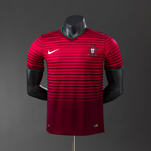 Portugal 2014 Home Player Version Retro Jersey – Vintage Replica Football Soccer