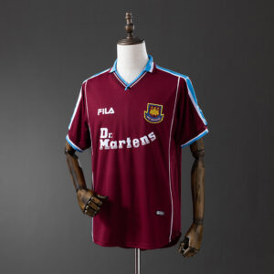 West Ham United 1999/01 Home Retro Jersey – Classic Football Shirt – S–XXL