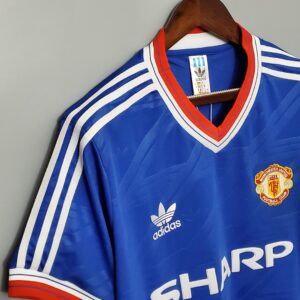 86/88 Manchester United Third Away Retro Jersey – Vintage Replica Football Socce