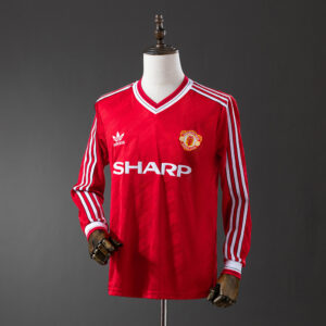 Manchester United 1986/88 Home Long Sleeve Retro Jersey – Classic Football Shirt