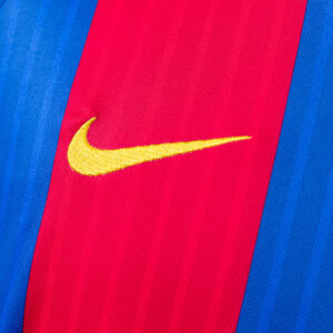Barcelona 2016/17 Home Long Sleeve Retro Jersey – Vintage Replica Football Socce