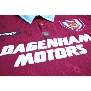 West Ham United 1995/97 Home Retro Jersey – Classic Football Shirt – S–XXL