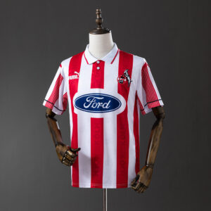 Köln 1995/96 Home Retro Jersey – Vintage Replica Football Soccer Shirt – Size S–