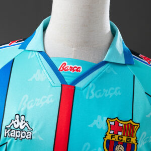 Barcelona 1996/97 Away Long Sleeve Retro Jersey – Vintage Replica Football Socce
