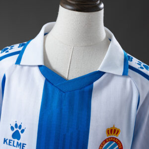 Espanyol 25/26 Home kids kit Jersey – Replica Football Soccer Shirt – Size16–28