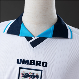 England 1996 Home Long Sleeve Retro Jersey – Classic Football Shirt – S–XXL