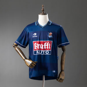Real Sociedad 1999/00 Away Retro Jersey – Replica Football Soccer Shirt – S–XXL