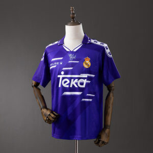 Real Madrid 1994/96 Away Retro Jersey – Vintage Replica Football Soccer Shirt –