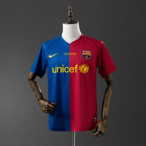Barcelona 2008/09 Home Retro Jersey – Vintage Replica Football Soccer Shirt – Si