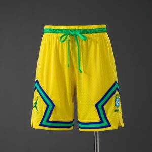 Brazil 2026 Basketball Shorts Yellow – Replica Football Soccer Shirt – S–4XL