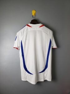 2006 France Home Retro Jersey – White – Short-Sleeved – Replica – S-XXL