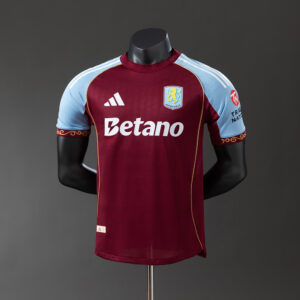 Aston Villa 25/26 Player Version Home Jersey – Replica Football Soccer Shirt – S
