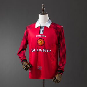 Manchester United 1996/97 Home Long Sleeve Retro Jersey – Classic Football Shirt