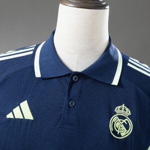 Real Madrid 25_26 POLO - Cyan – Replica Football Soccer Shirt – S–XXL