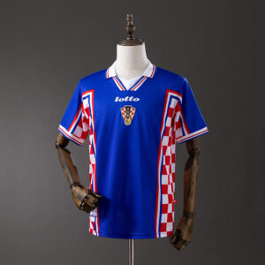 Croatia 1998 Away Retro Jersey – Vintage Replica Football Soccer Shirt – S–XXL